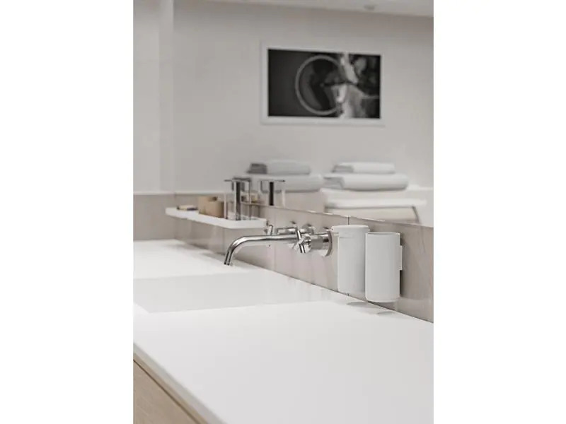 Zone Denmark Zahnputzbecher Rim Weiss matt