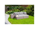Greemotion Loungeset Olea, Braun, 4 Sitzplätze