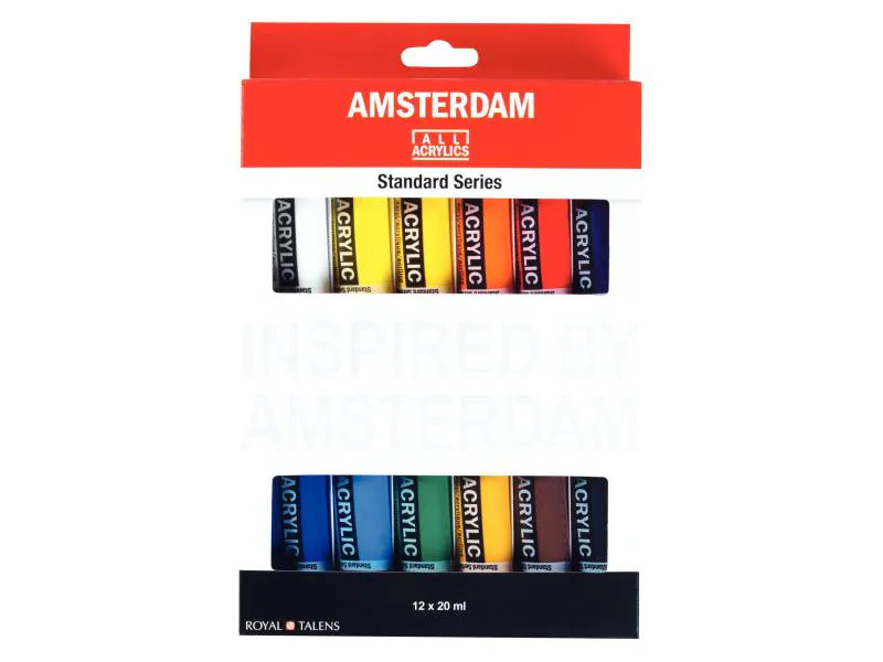 Amsterdam Acrylfarbe Standard Serie Introset 2, 12 x 20 ml