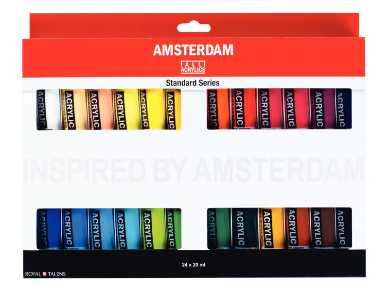 Amsterdam Acrylfarbe Standard Serie Introset 3, 24 x 20 ml