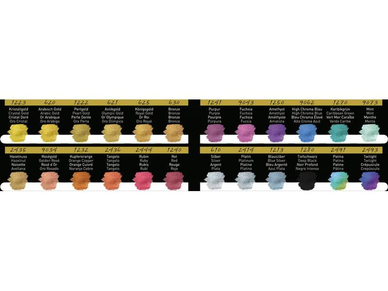 Finetec Aquarellfarbe Colourful 24 Farben