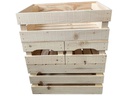 Holz Zollhaus Obstharasse Fichte / Tanne, Roh 40 x 30 x 20 cm