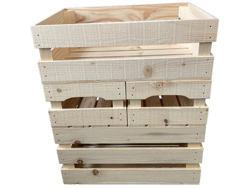 Holz Zollhaus Obstharasse Fichte / Tanne, Roh 60 x 40 x 20 cm
