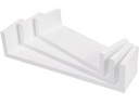 Songmics Wandregal u-förmig , Weiss
