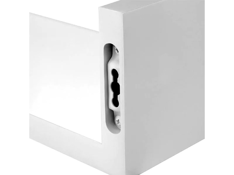 Songmics Wandregal u-förmig , Weiss