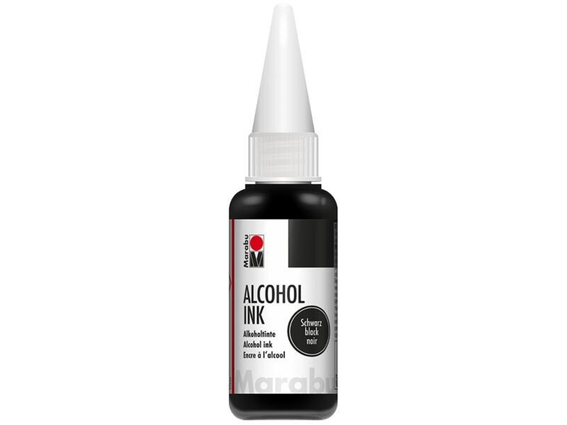 Marabu Alkoholtinte Ink Schwarz, 20 ml