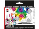 Marabu Alkoholtinte Ink Set FLOWERS, 3 Stück