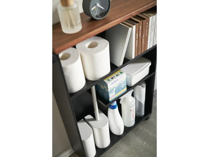 Yamazaki Badezimmerregal Tower 68 cm, Schwarz