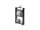 Yamazaki Küchenwagen Tower 80.5 x 47.5 cm, Schwarz