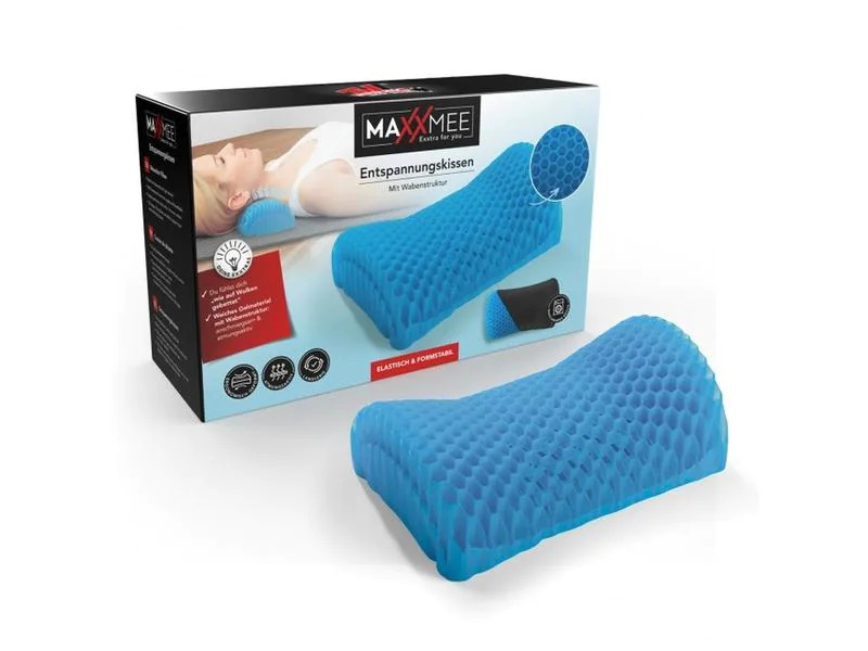 MAXXMEE Gelkissen 27 x 16.5 x 8.5 cm, Schwarz