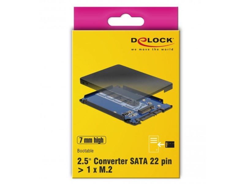 Delock 2.5-Adapterplatine M.2 - SATA