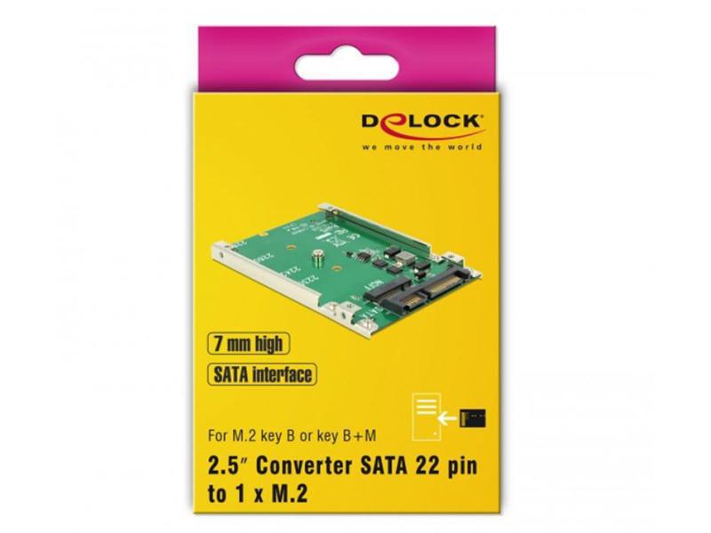 Delock 2.5-Adapterplatine für M.2-Module