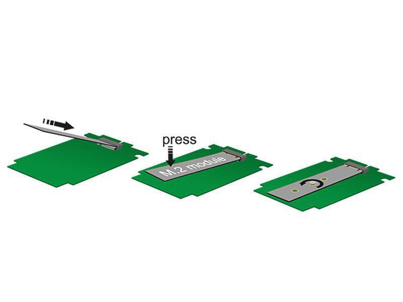 Delock 2.5-Adapterplatine für M.2-Module