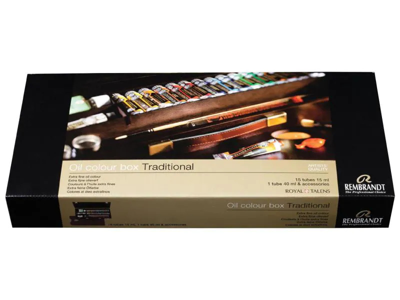 Rembrandt Ölfarbe Traditional 15 Tuben, Mehrfarbig