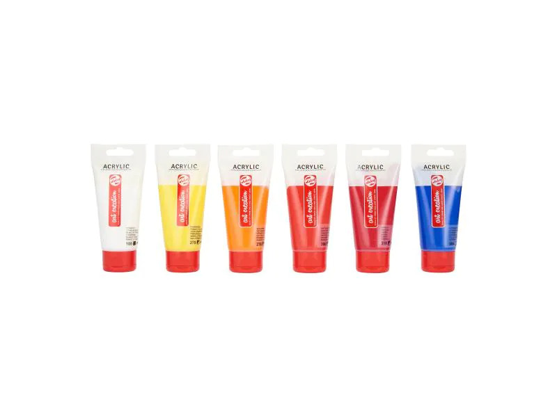 Talens Acrylfarbe 12er Set, Mehrfarbig