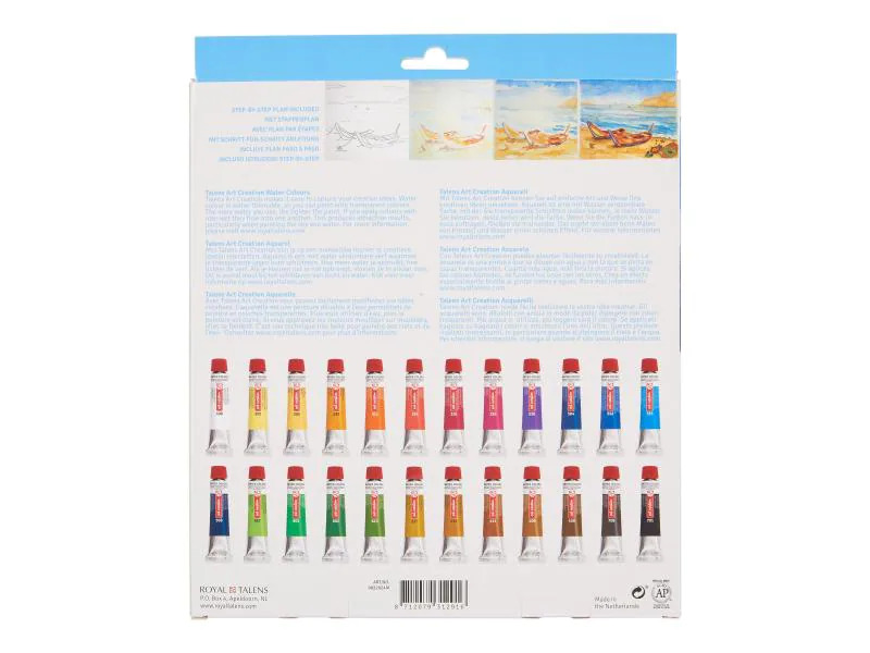 Talens Aquarellfarbe 24er Set, Mehrfarbig