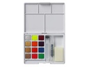 Talens Aquarellfarbe Koi Pocket Field Metallic Fluo 24 Näpfchen