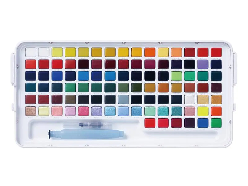 Talens Aquarellfarbe Koi Studio Set 96 Näpfchen, Mehrfarbig