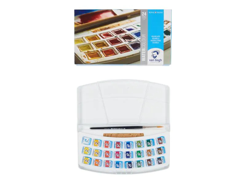 Van Gogh Aquarellfarbe Malkasten 24er-Set, Mehrfarbig