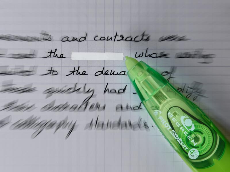 Pilot Korrekturroller BG White Line RT + Refill Gratis 4 mm