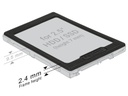Delock 2.5-Einbaurahmen 2.5 mm erhöht die 2.5 SSD/HDD um 2.5mm