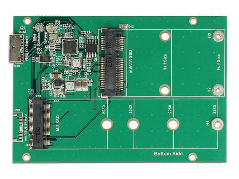Delock 2.5-Einbaurahmen USB 3.1 für M.2/mSATA-Module