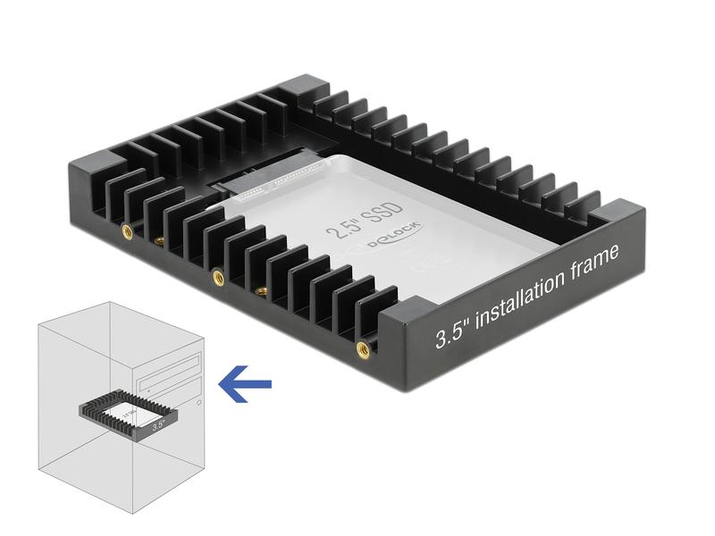 Delock 3.5-Einbaurahmen 2.5″ SATA