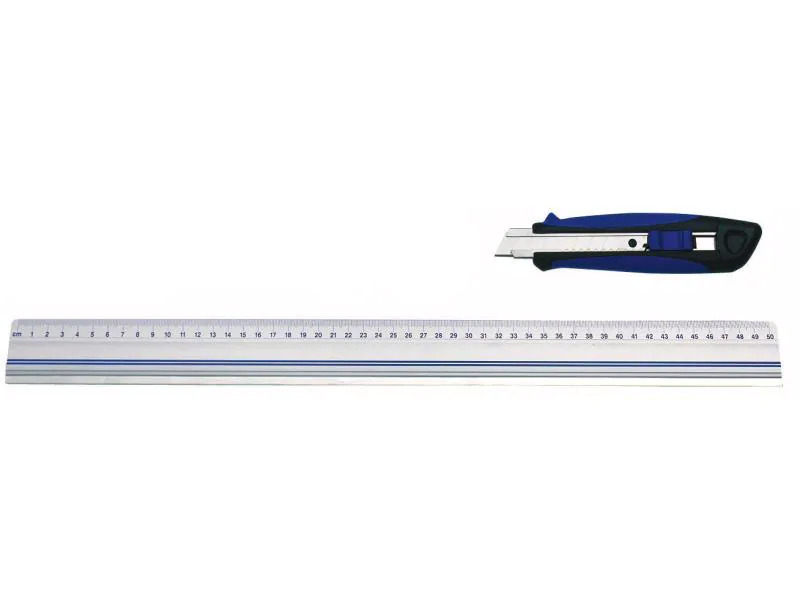 WEDO Lineal aus Aluminium, 50 cm