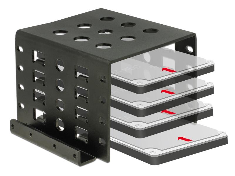 Delock 3.5-Einbaurahmen für 4x 2.5 HDD/SSD