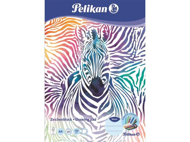 Pelikan Zeichenblock A4 à 2 Motive 20 Blatt