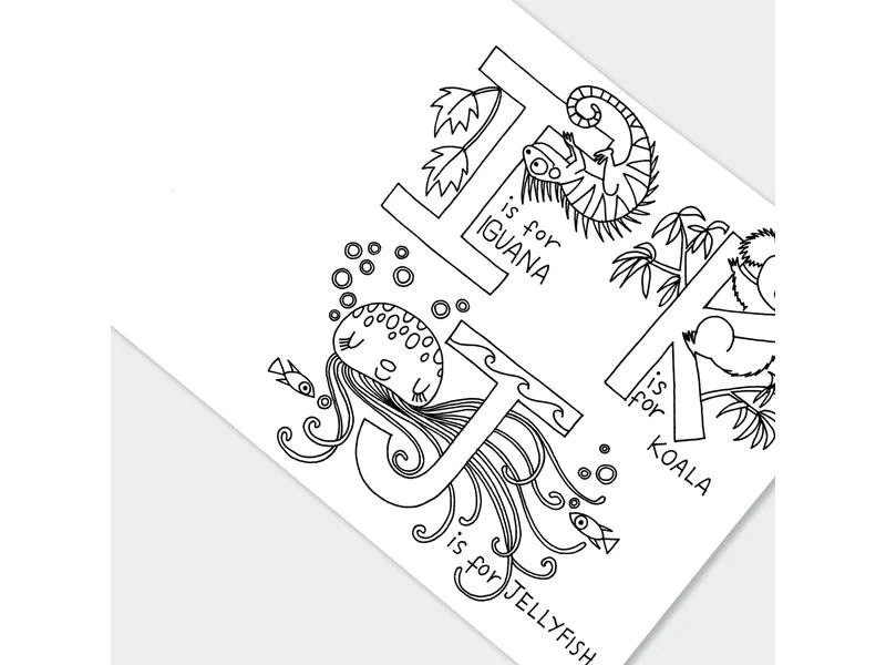 Rachel Ellen Malbuch Alphabet 20.5 x 20.5 cm