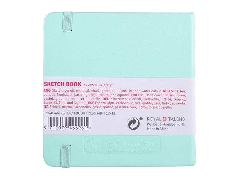 Talens Malbuch 12 x 12 cm Mint