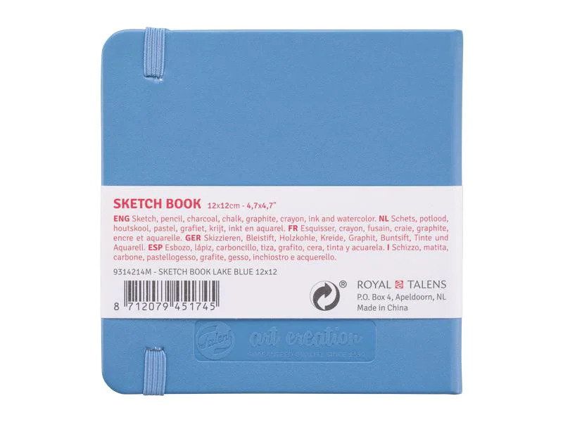 Talens Malbuch 12 x 12 cm Seeblau