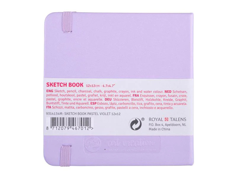 Talens Malbuch 12 x 12 cm Violett