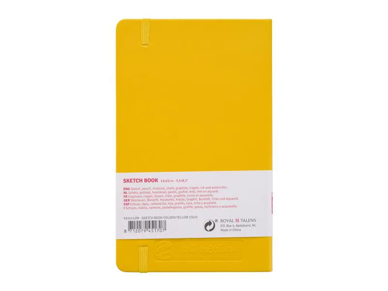 Talens Malbuch 13 x 21 cm Gold Gelb