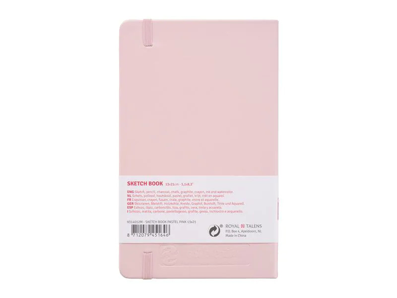 Talens Malbuch 13 x 21 cm Pastellrosa