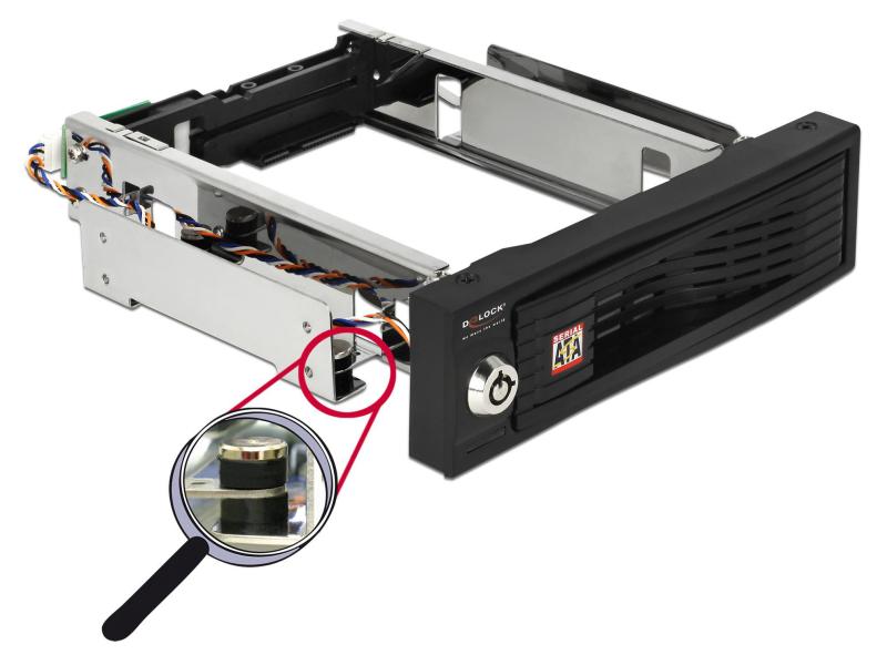Delock 5.25-Einbaurahmen 3.5 SATA HDD geschützt, Hot-Swap
