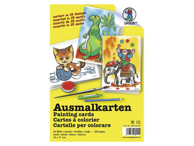 URSUS Malkarten 12 cm x 17 cm