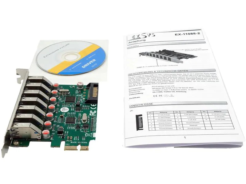 Exsys PCI-Express-Karte EX-11088-2