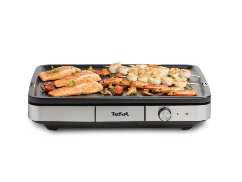 Tefal Tischgrill Maxi Plancha Schwarz/Silber