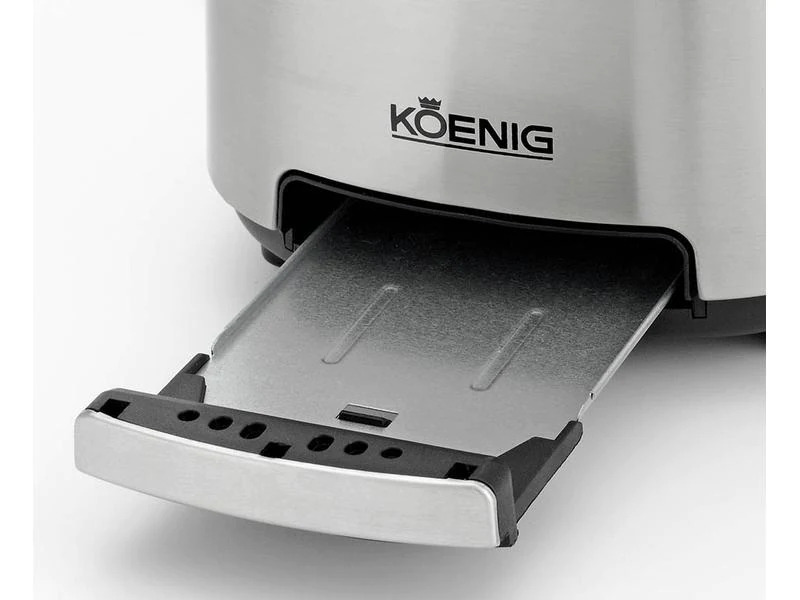 Koenig Toaster Steel Line Silber/Schwarz