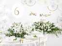 Partydeco Luftballon Just Married Weiss/Gold Ø 30 cm, 6 Stück