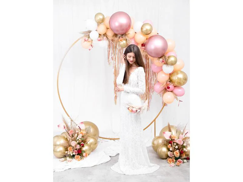 Partydeco Luftballon Rund Glossy 60 cm, Gold