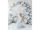 Partydeco Luftballon Rund Glossy 60 cm, Silber