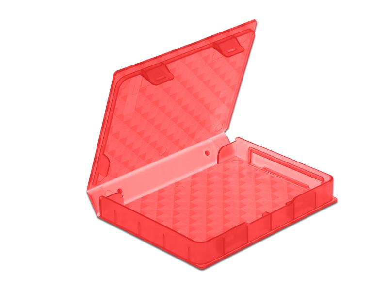 Delock Schutzgehäuse für 2.5″ HDD / SSD rot