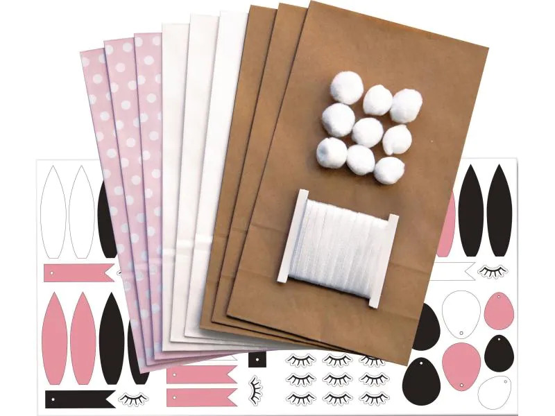 Folia Papiertüte  Häschen, 9 Stück