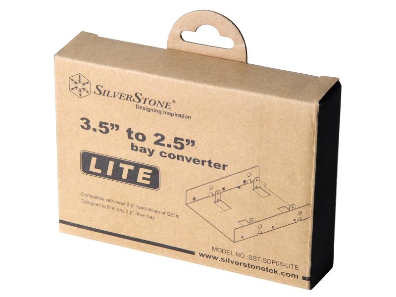 SilverStone Einbaurahmen SDP08-LITE für 2x 2.5 HDD/SDD