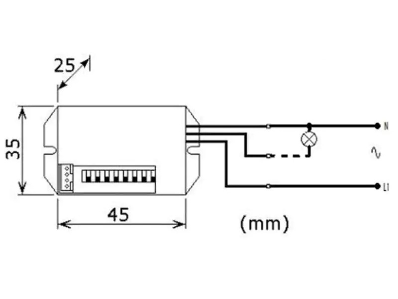 Perel PIR Bewegungsmelder Weiss EMS106