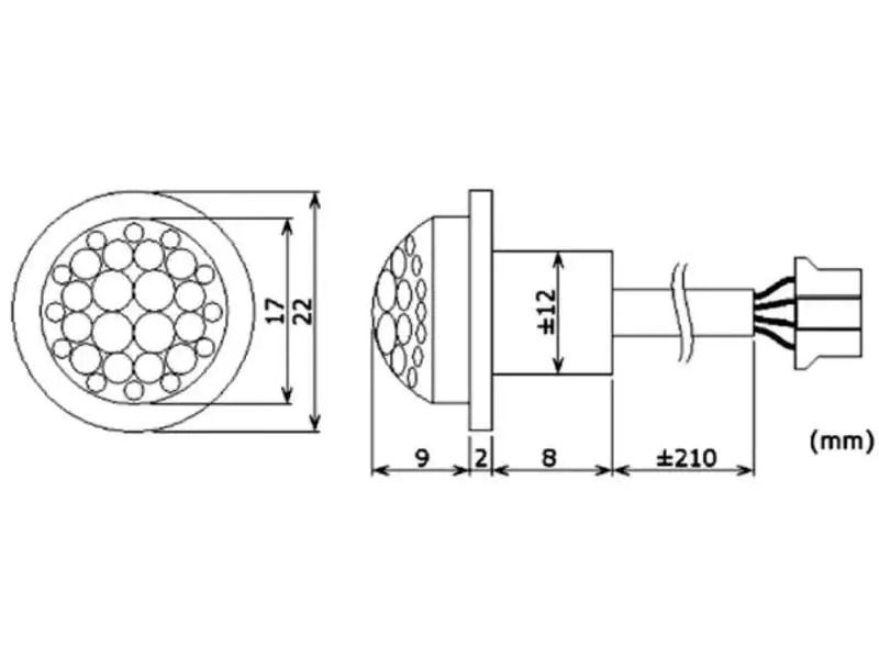 Perel PIR Bewegungsmelder zum Einbauen - 12 V DC EMS114