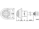 Perel PIR Bewegungsmelder zum Einbauen - 12 V DC EMS114